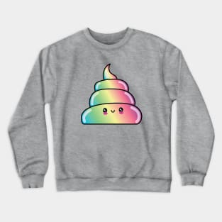 Funny Cute Rainbow Poop Emoji Crewneck Sweatshirt